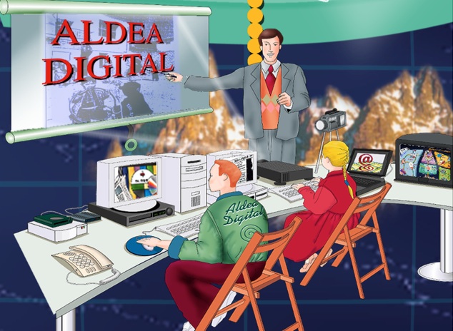 Imagen artística del proyecto Aldea Digital para proyectar visualmente su impacto
